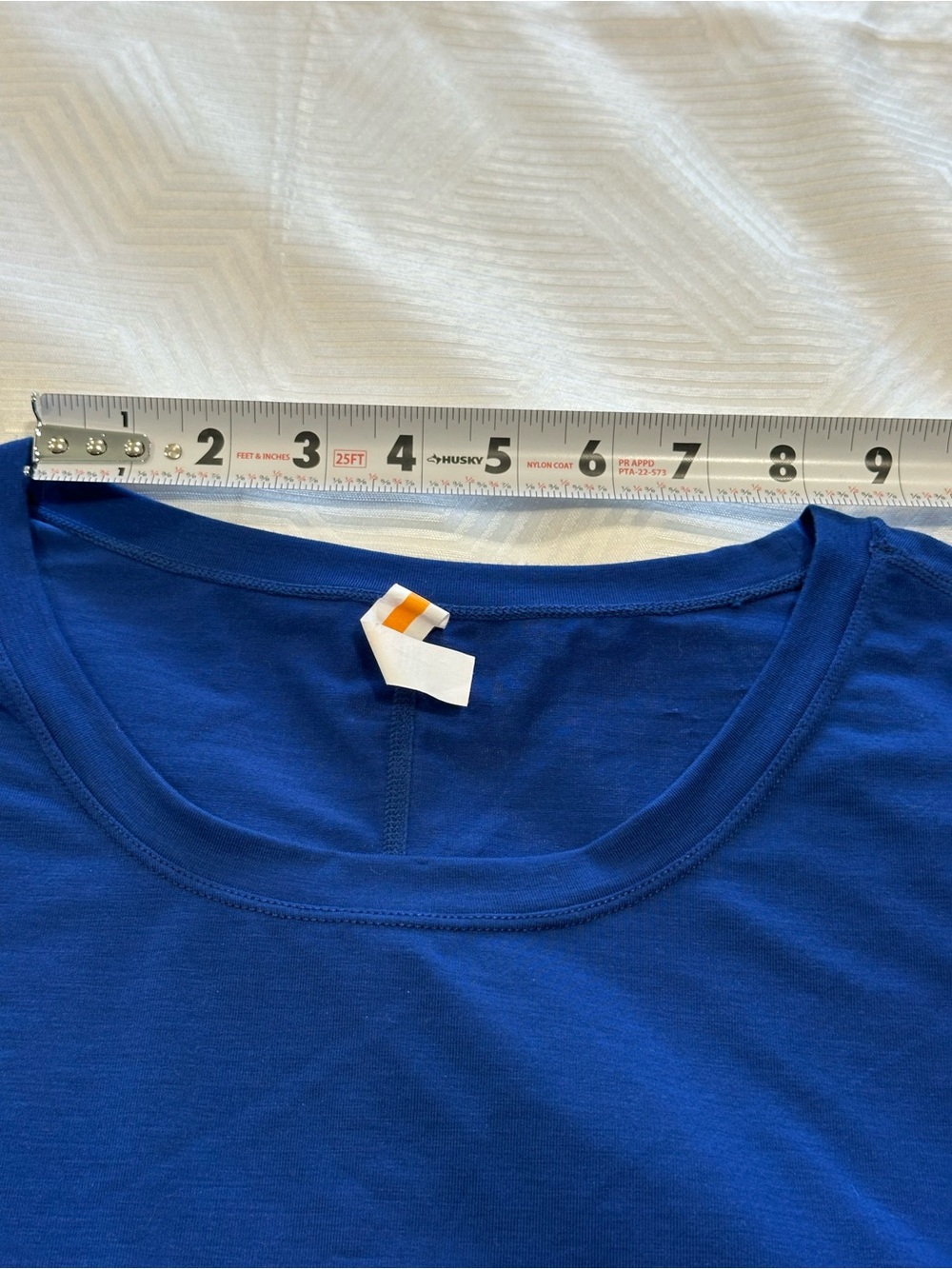 Lucy Tech Royal Blue Short Sleeve High Low Hem Performance Top #637171 Size M - Picture 11 of 11